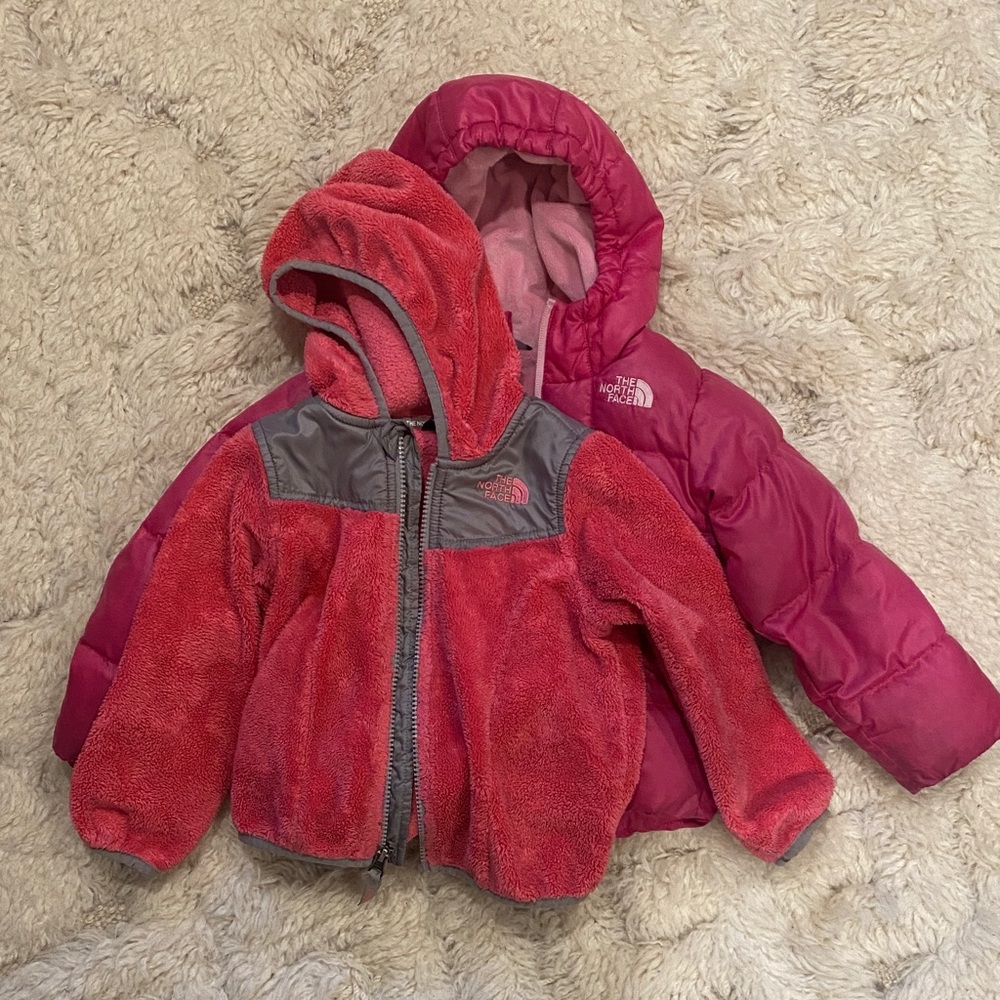 The North Face 3T Pink Fleece & Puffer